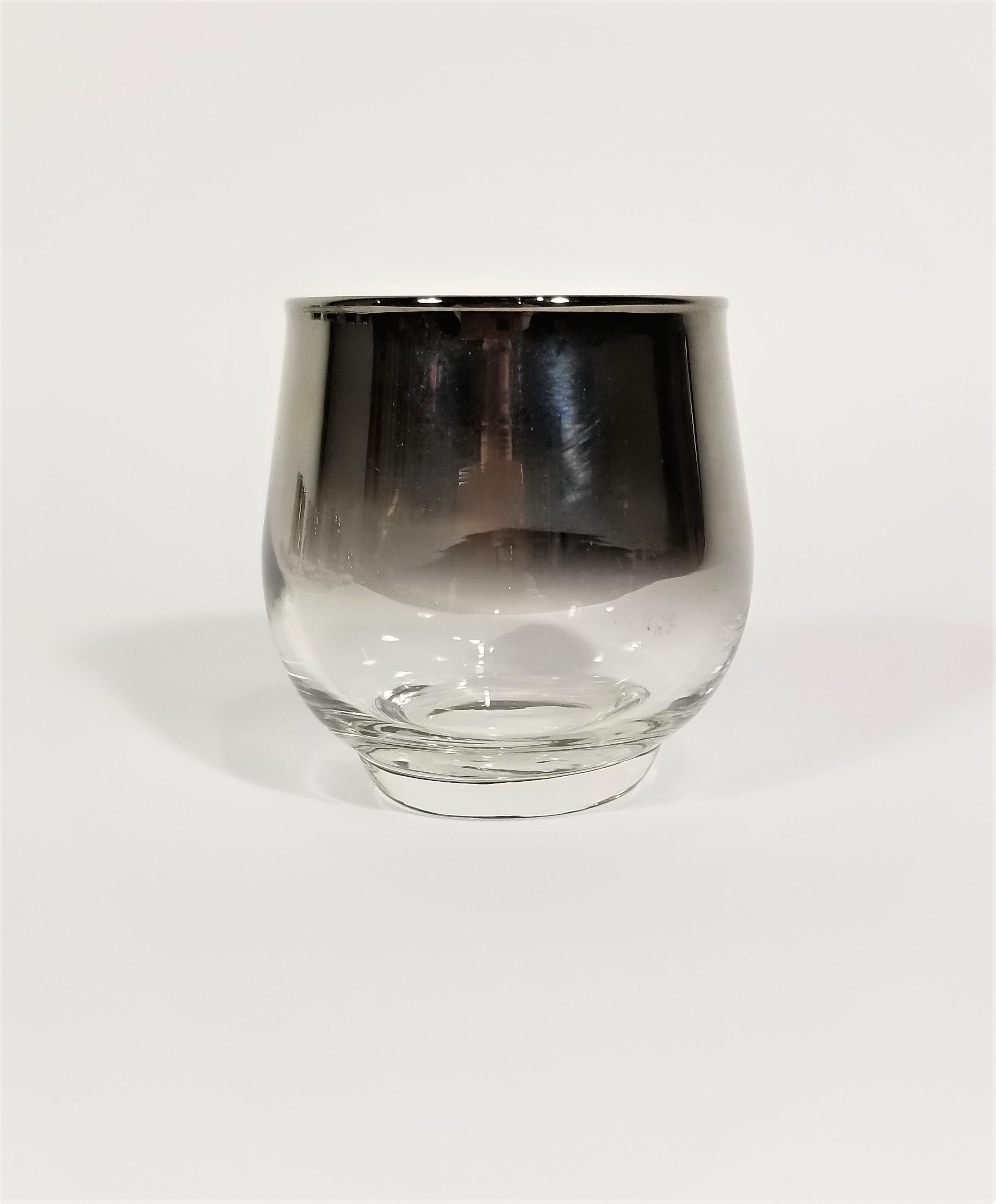 North American Dorothy Thorpe Silver Glassware Barware Mid Century, 1960s