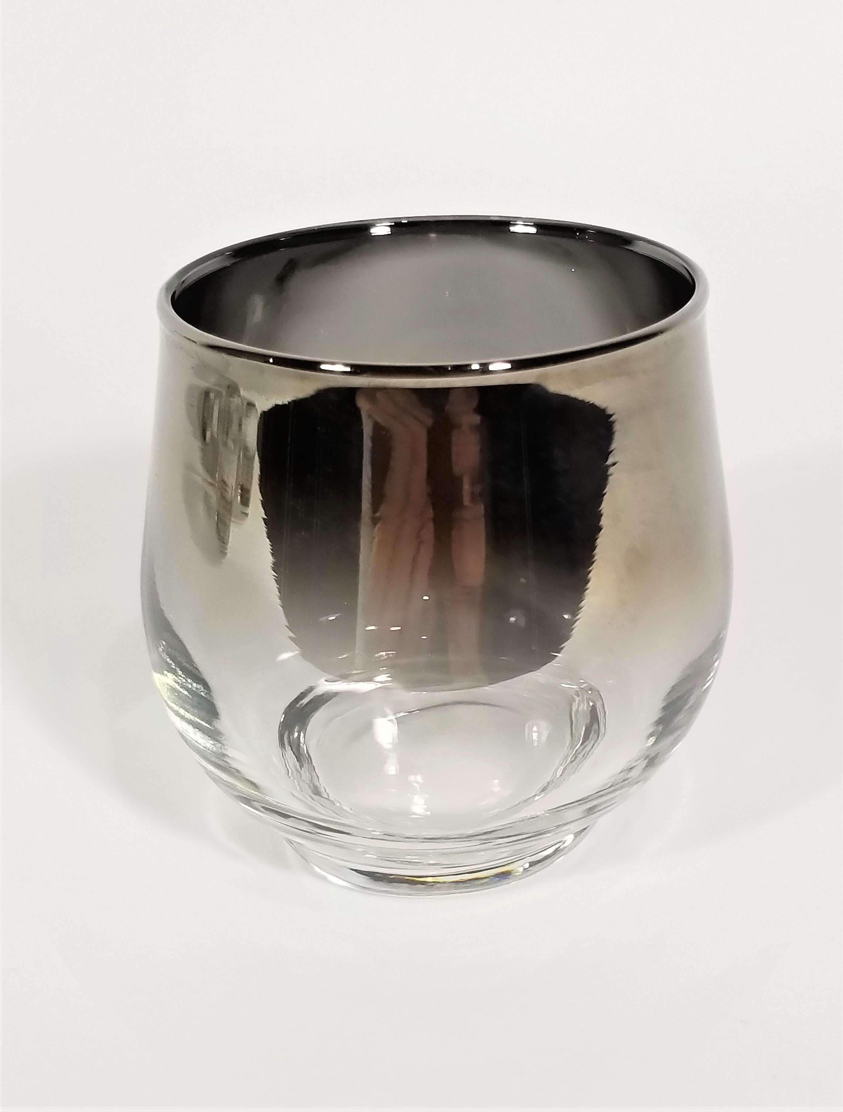 Dorothy Thorpe Silver Glassware Barware Mid Century, 1960s In Excellent Condition In New York, NY