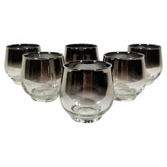 Dorothy Thorpe Silver Glassware Barware Mid Century, 1960s