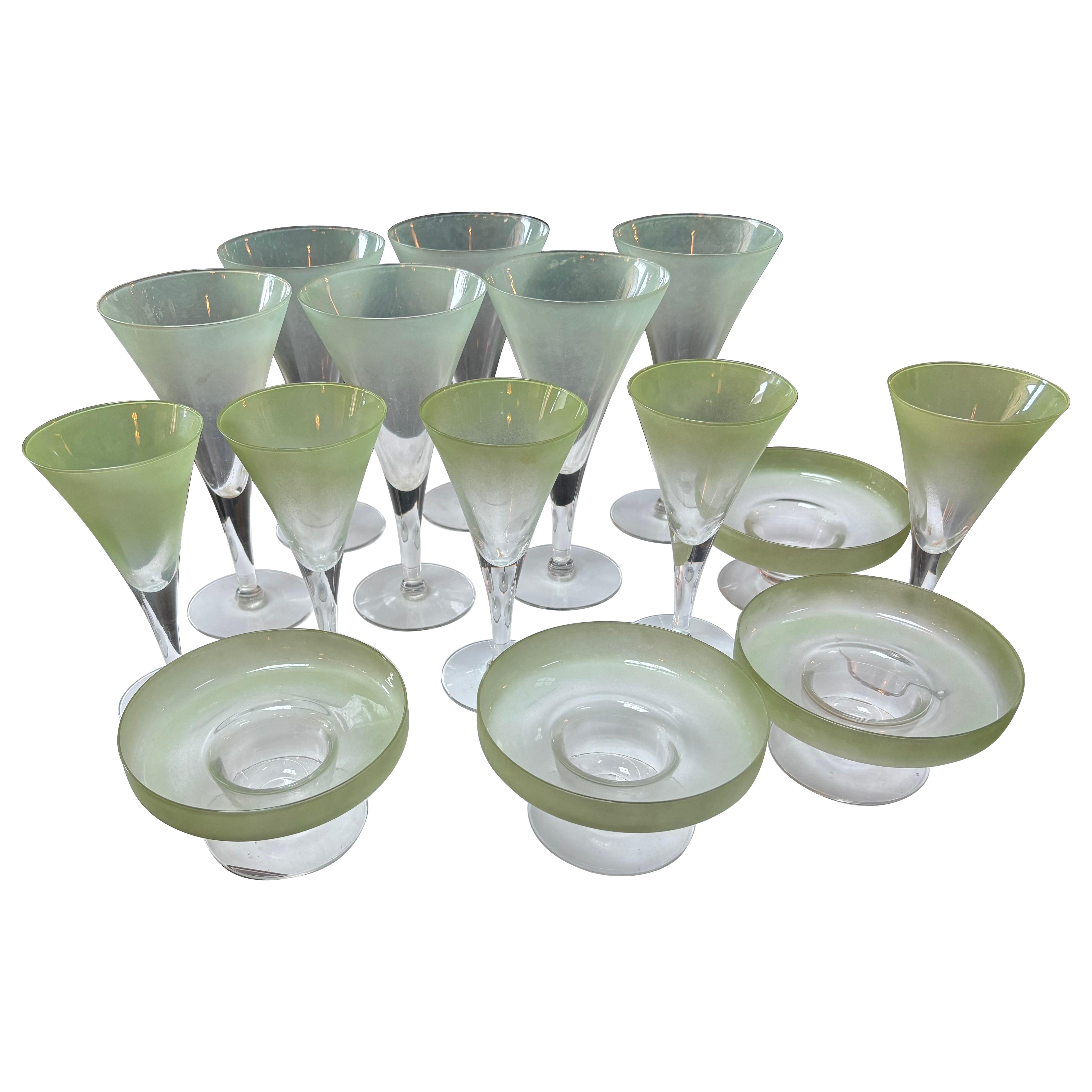 Dorothy Thorpe Stemware  15 Pieces!