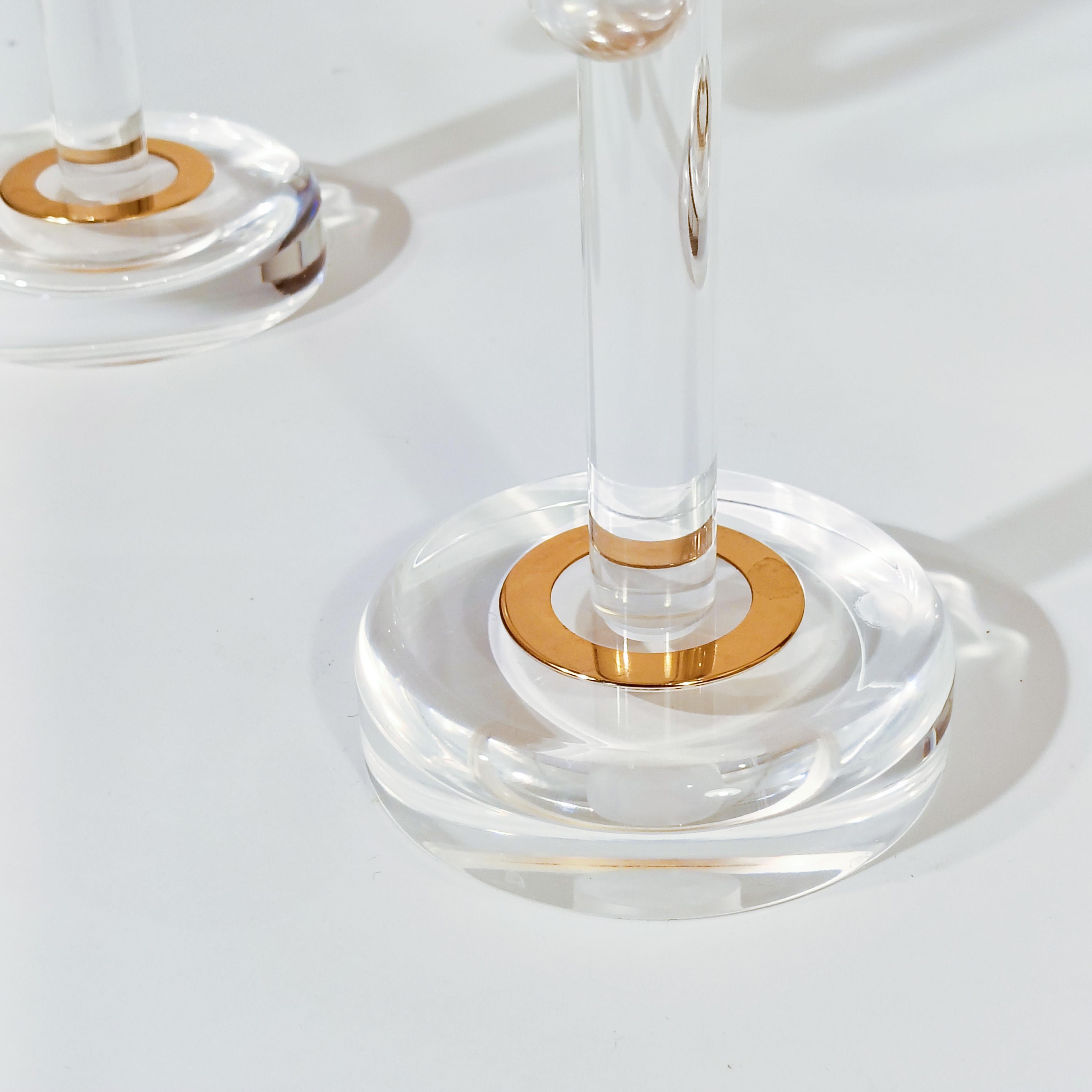 Stile Dorothy Thorpe. Candelabri Hollywood Regency, Italia, anni '80 in vendita 1