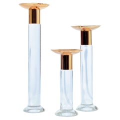 Dorothy Thorpe style. Huge Hollywood Regency candle holders, Italy, 1980s