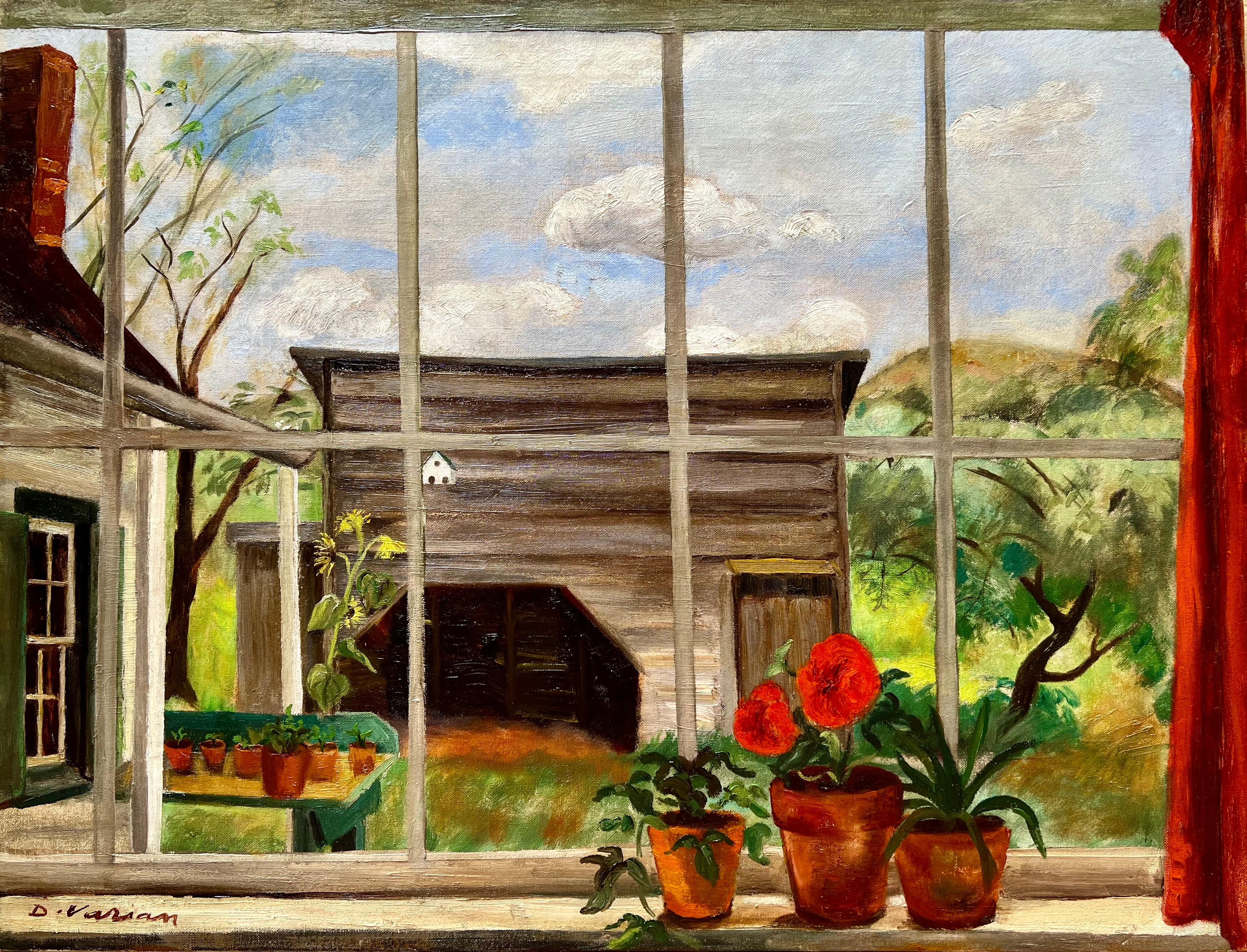 Landscape Painting di Dorothy Varian - La legnaia o Woodstock, Woodstock