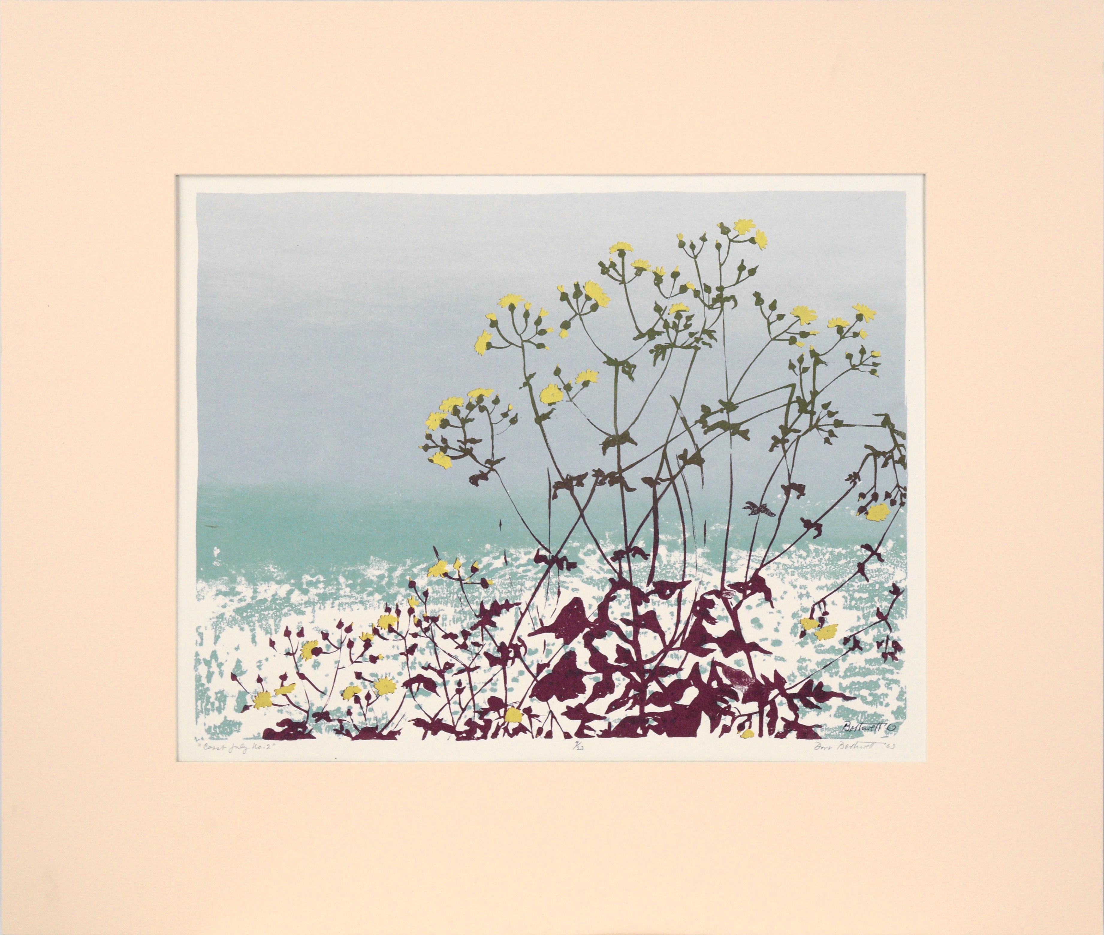 Dorr Bothwell Landscape Print - "Coast July No. 2" - Multi Layer Landscape Screenprint (9 of 23)