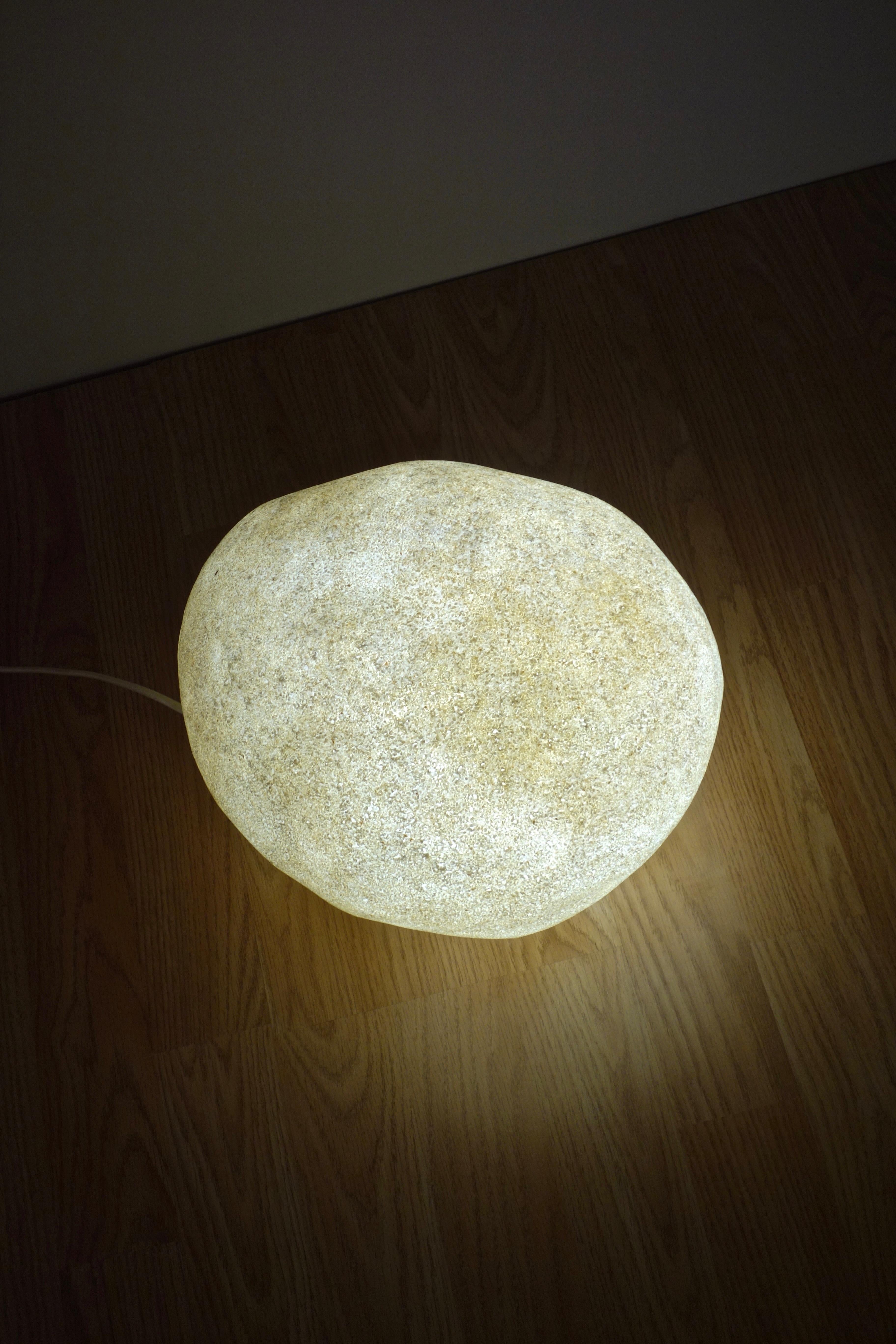 Mid-Century Modern Dorra Rock Lamp by André Cazenave for Atelier A. Arnal, France 1970's For Sale