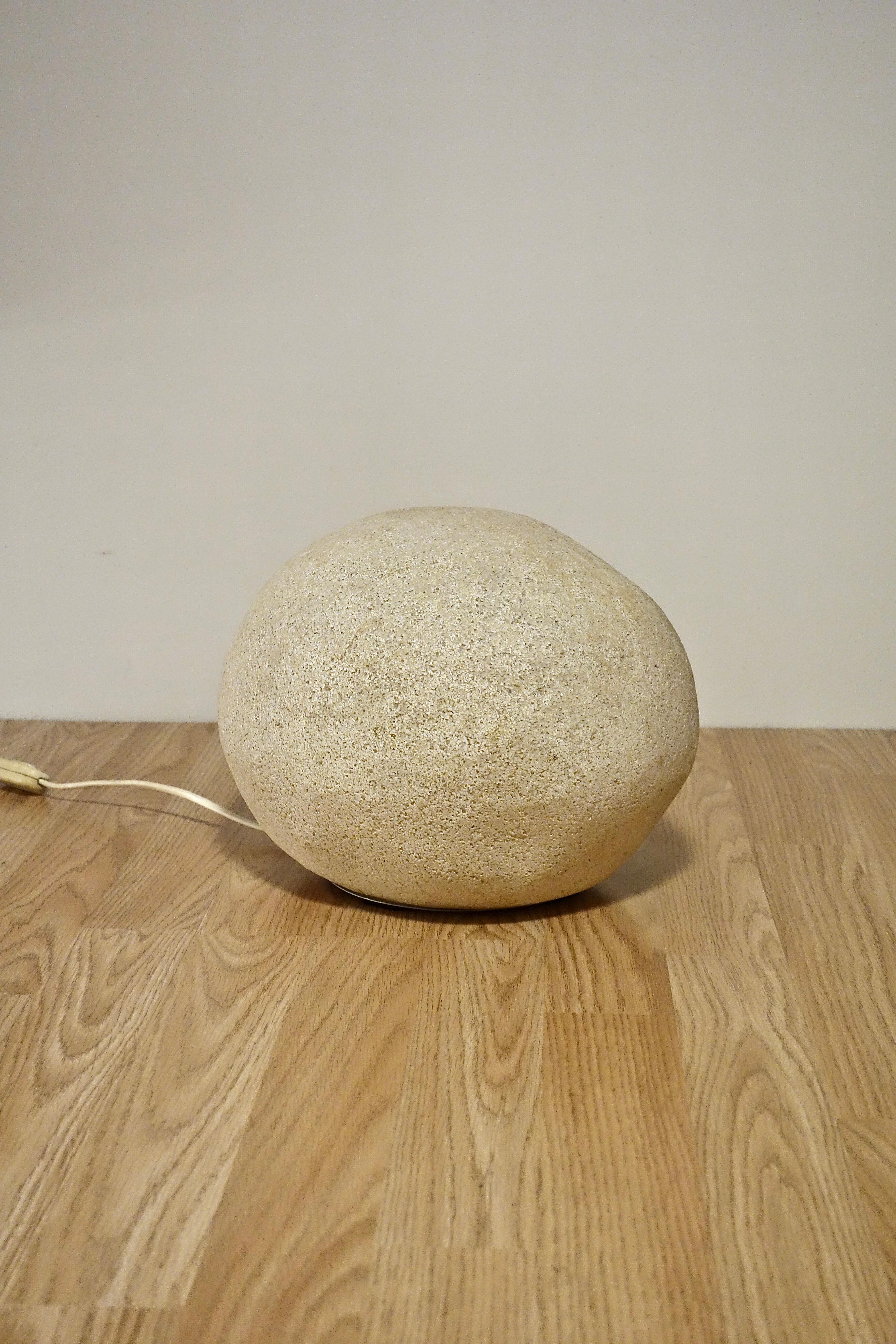 Late 20th Century Dorra Rock Lamp by André Cazenave for Atelier A. Arnal, France 1970's For Sale