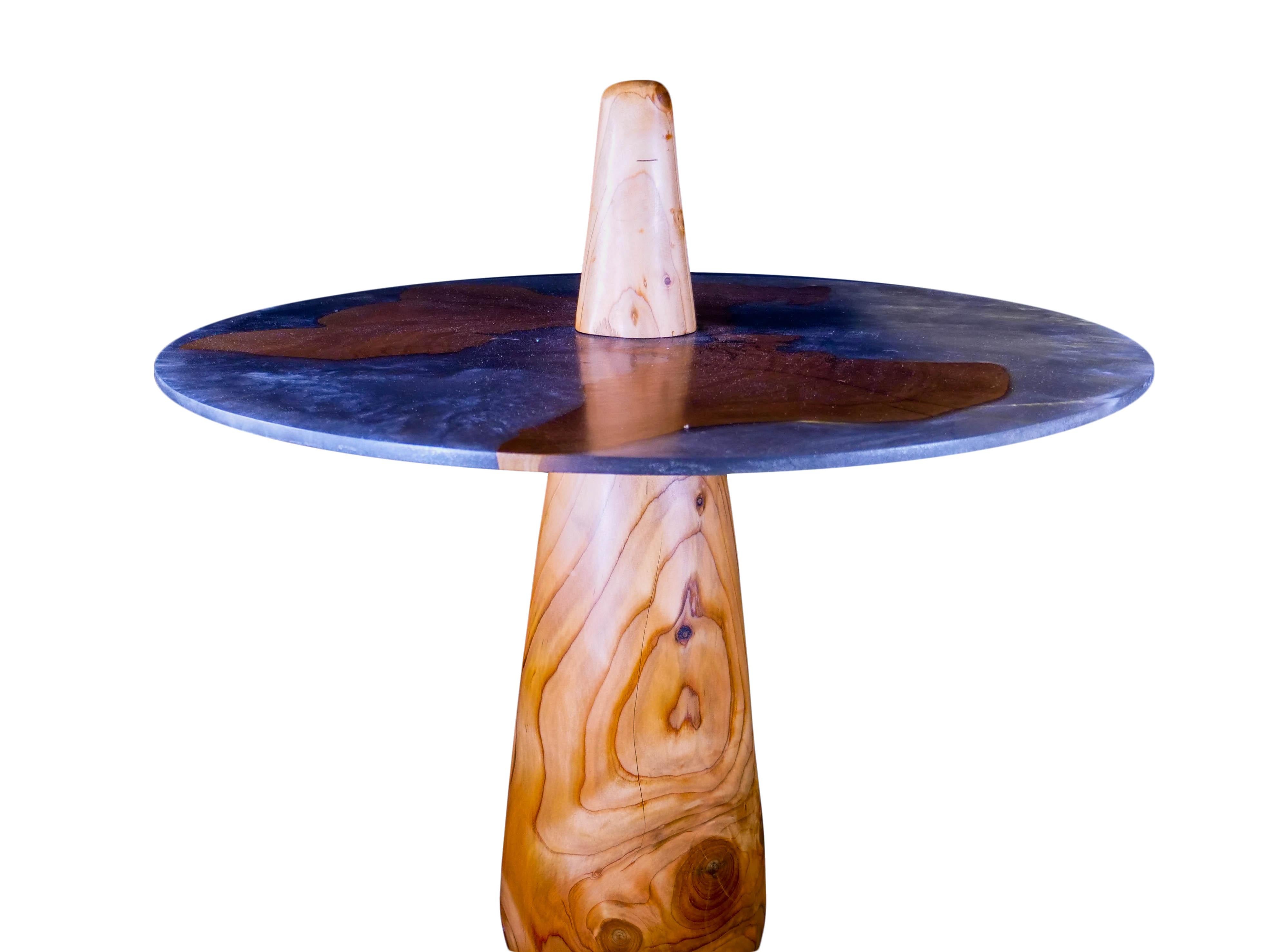 Post-Modern Dorsale Cedar and Cherry Table by Biome Design For Sale