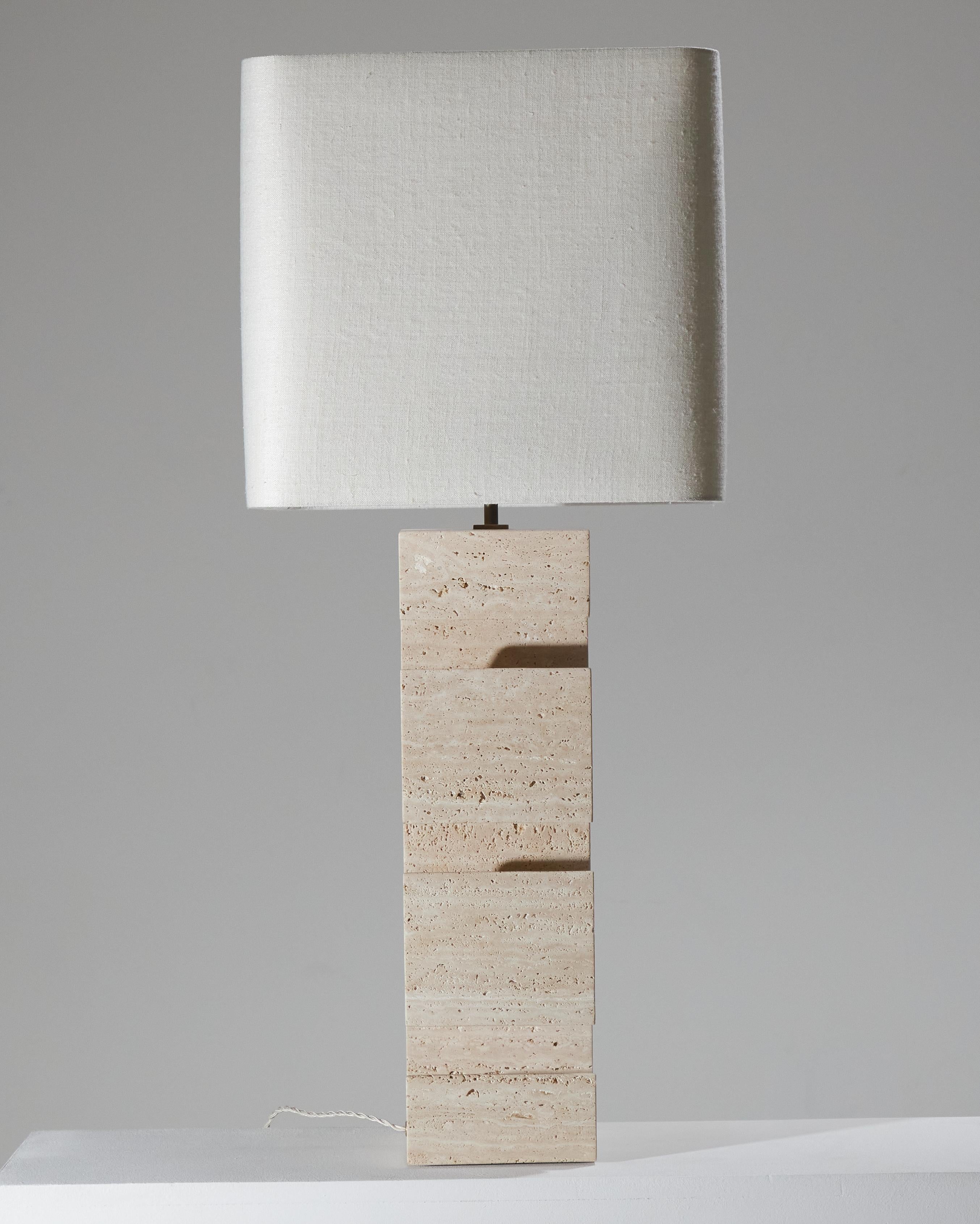 Lampada Dorse in travertino in vendita 8