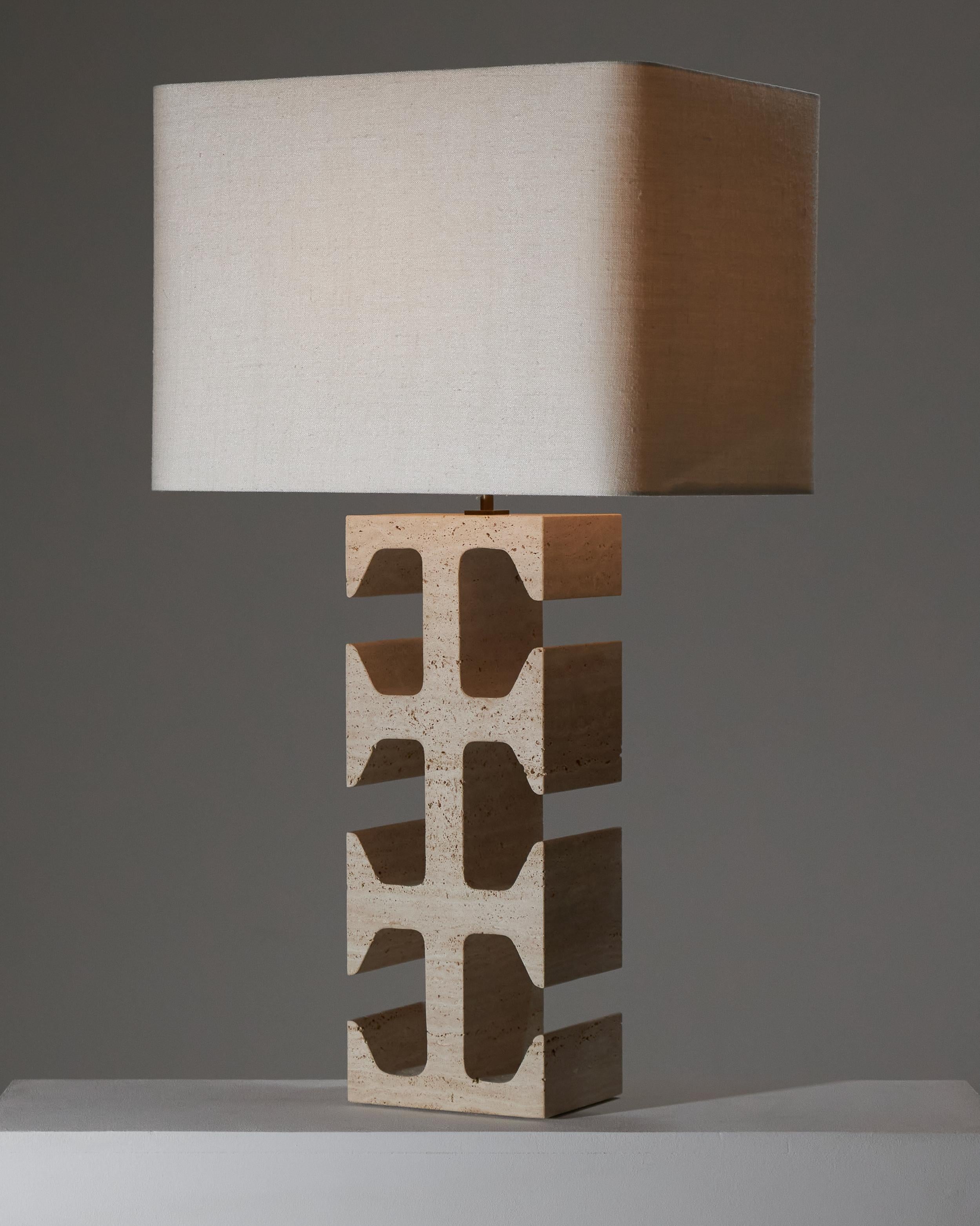 Lampada Dorse in travertino in vendita 10