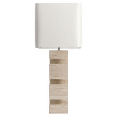 Dorse Travertine Table Lamp by Studio Karen B