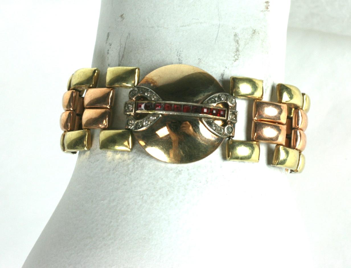 Dorsons 2 Toned Retro Link Bracelet For Sale 1