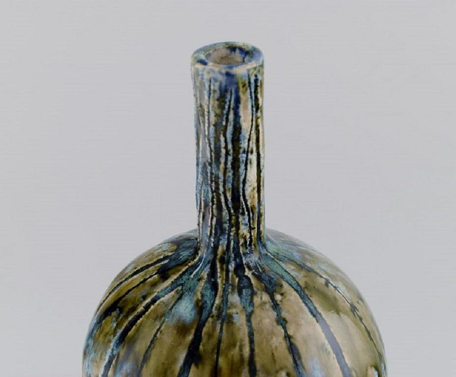 Dorte Sandal, Denmark, Large Unique Vase in Glazed Stoneware In Excellent Condition For Sale In Copenhagen, DK