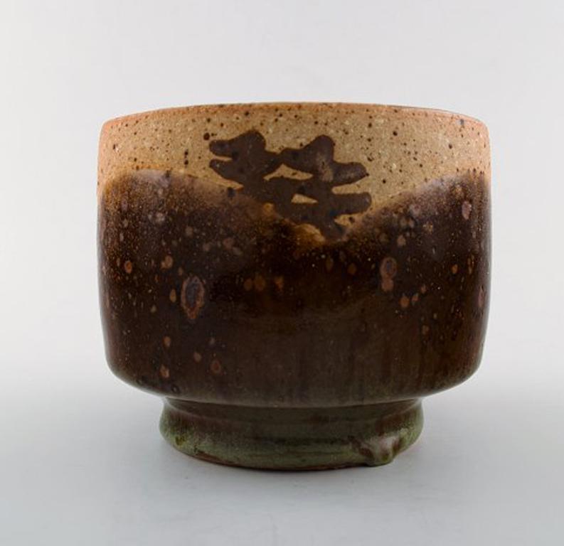 Scandinavian Modern Dorthe Møller, Own Workshop, Ceramic Vase in Rustic Style For Sale