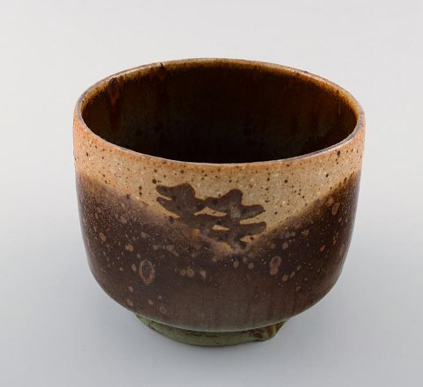 Danish Dorthe Møller, Own Workshop, Ceramic Vase in Rustic Style For Sale