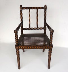 Dos Gallos Custom Caned Seat Bobbin Chair