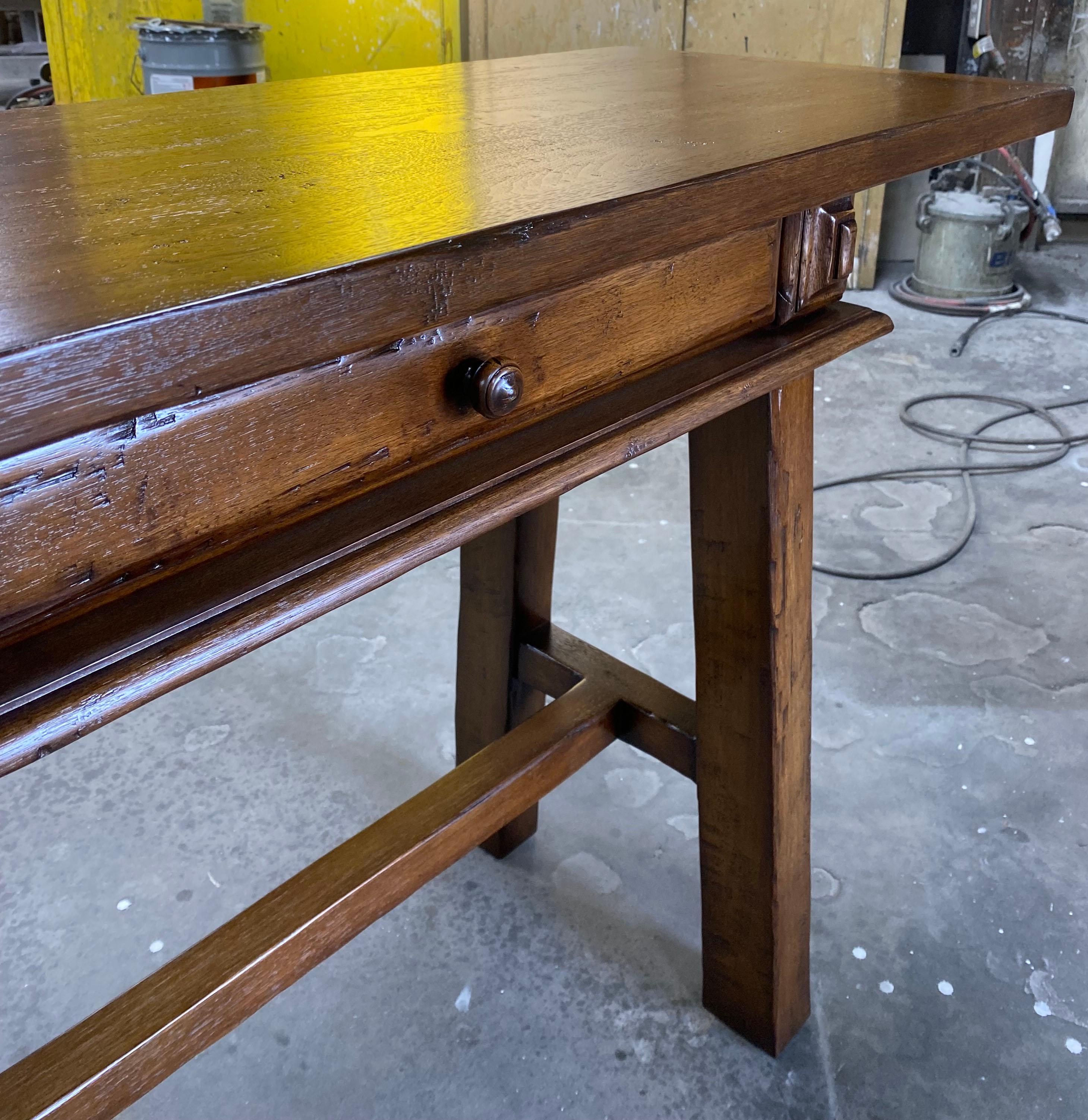 Dos Gallos Custom Console With Drawers For Sale 5