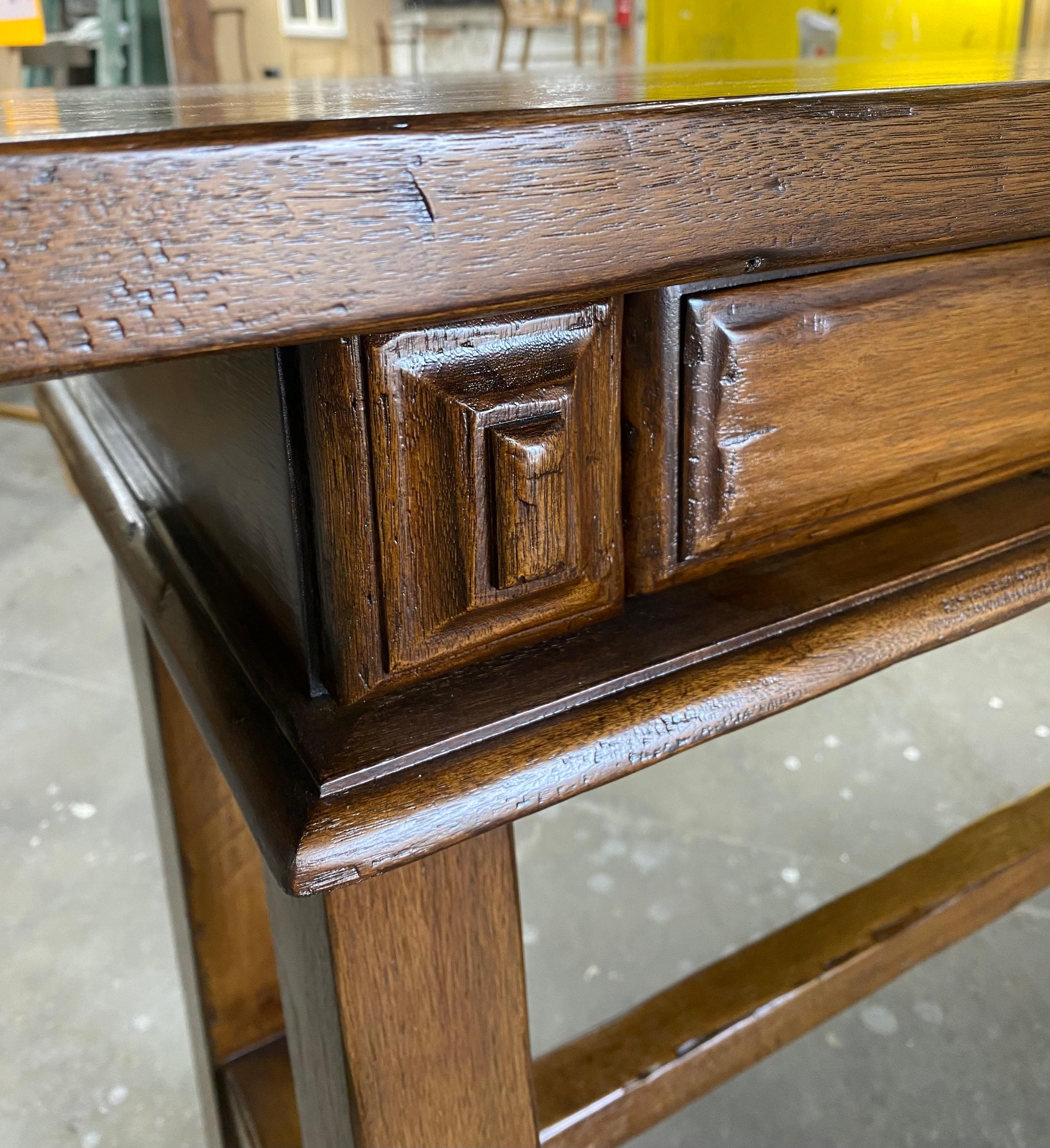 Dos Gallos Custom Console With Drawers For Sale 7