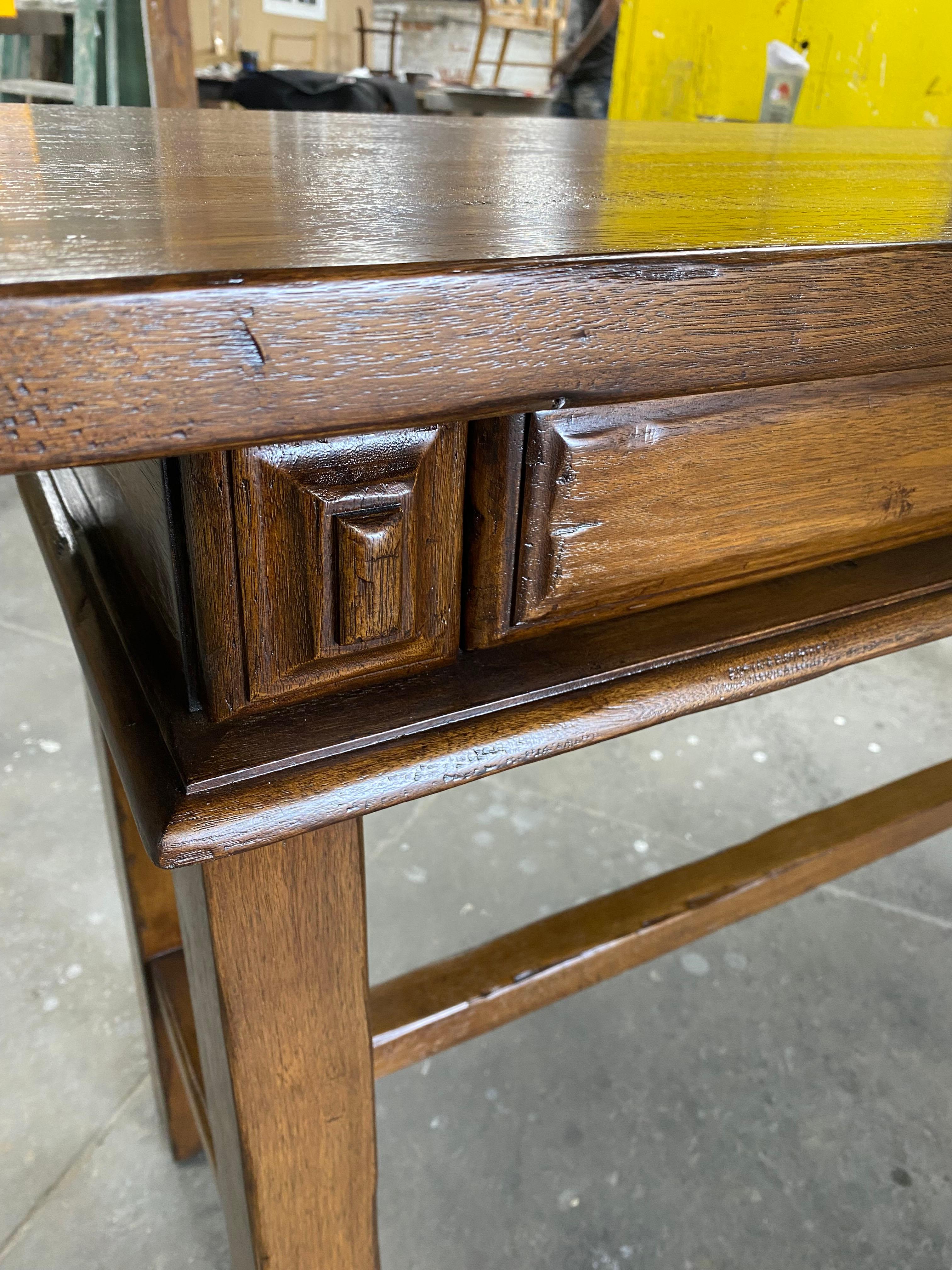 Dos Gallos Custom Console With Drawers For Sale 9