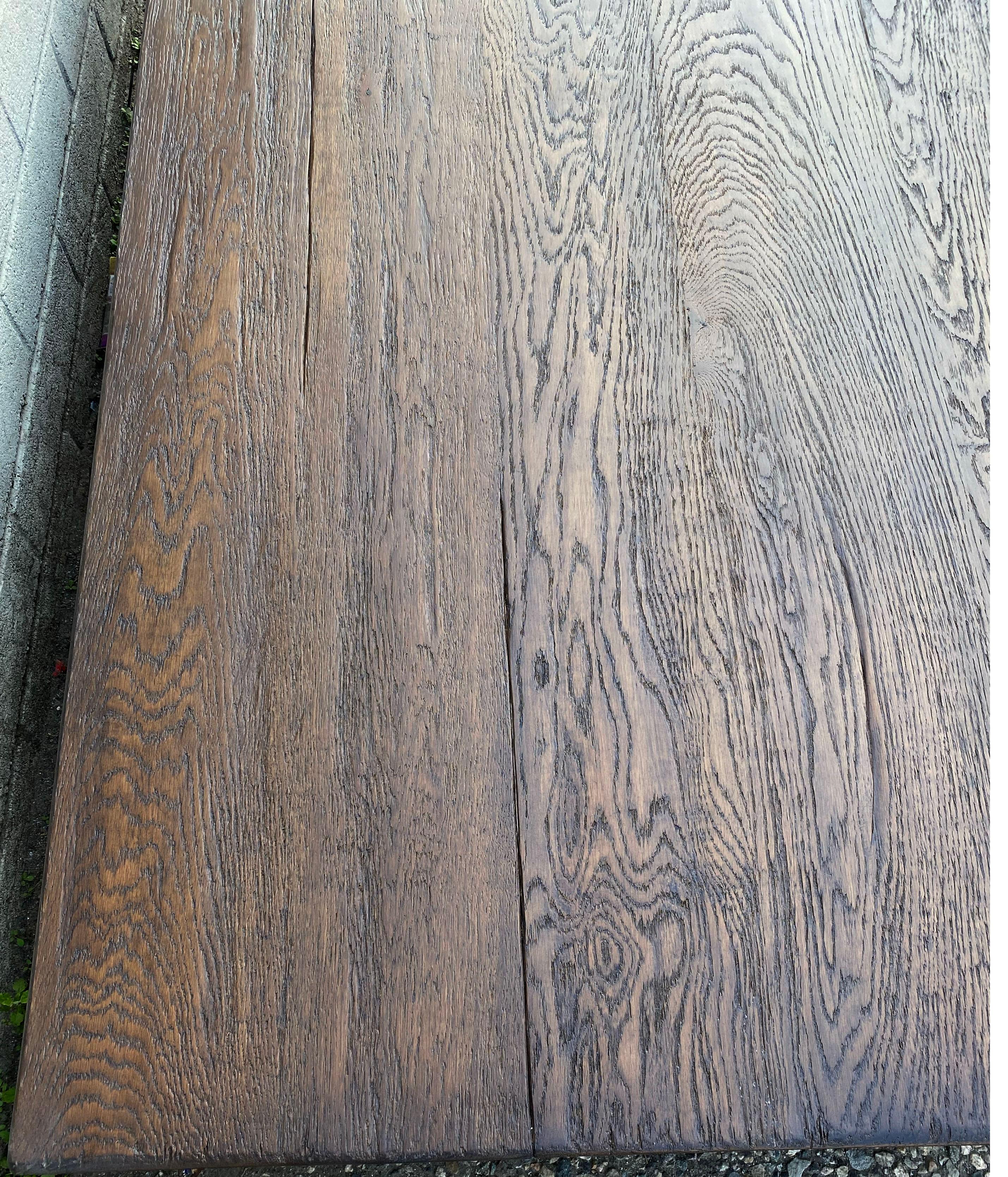 Chêne Table basse à base cubique sur mesure de Dos Gallos en Oak Oak en vente