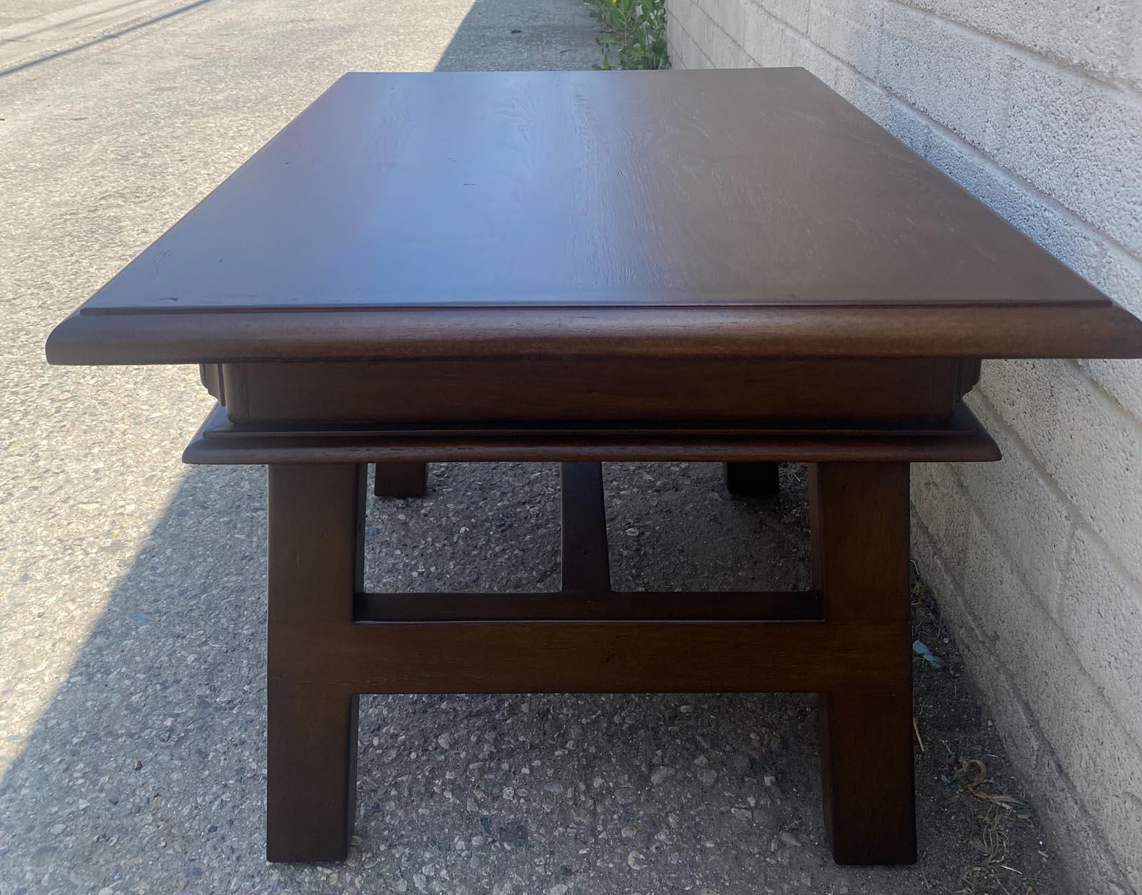 Dos Gallos Custom Japanese Style Coffee Table For Sale 1