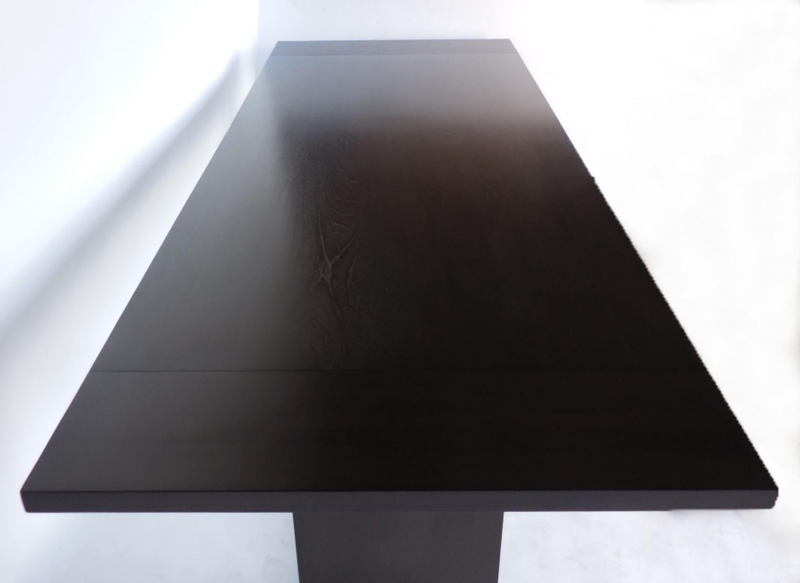 Custom Modern Dining Table with Leaves by Dos Gallos Studio For Sale 1