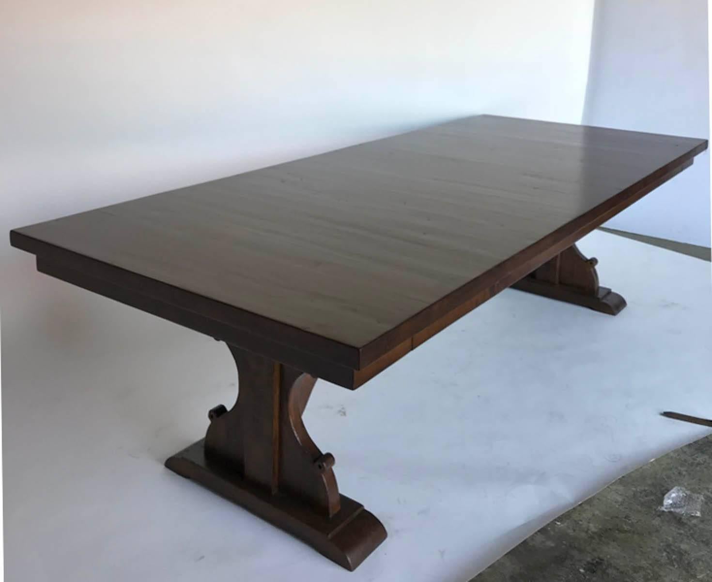 Dos Gallos Custom Monastery Table with Leaves For Sale 3