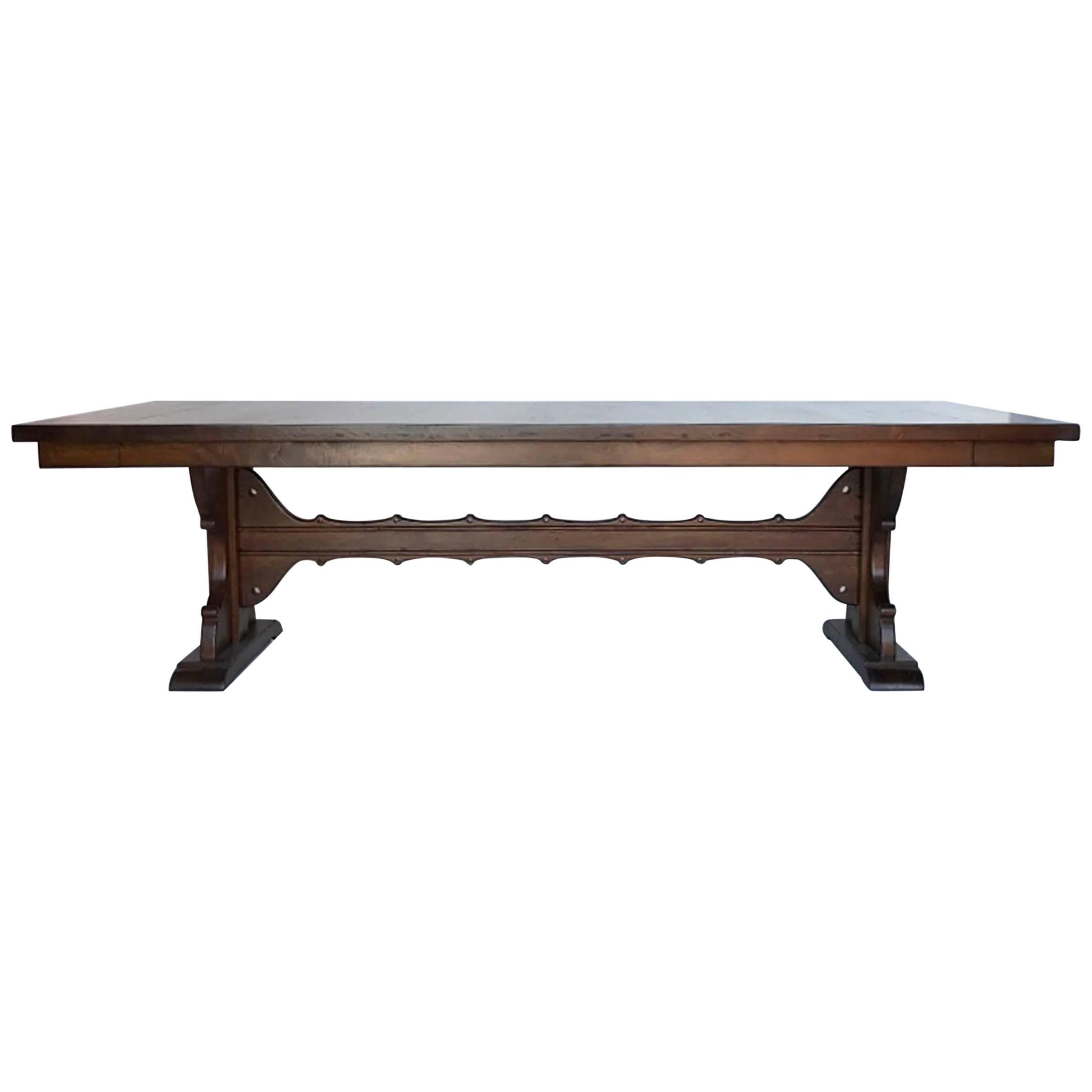 Dos Gallos Custom Monastery Table with Leaves