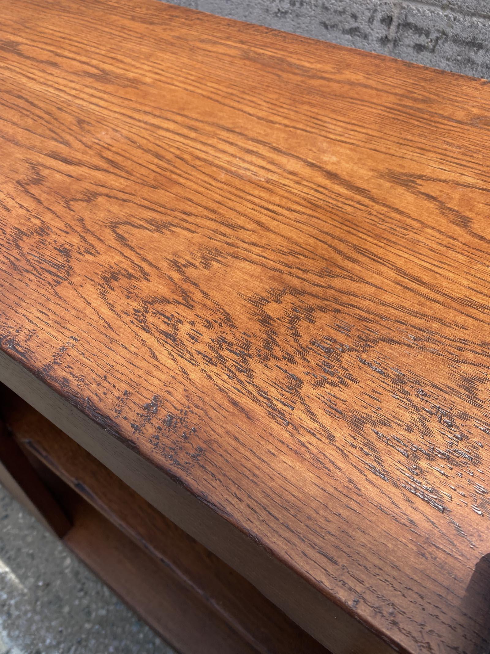 Dos Gallos Custom Oak Trastero Rustic Cabinet im Angebot 2