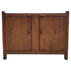 Dos Gallos Custom Oak Trastero Rustic Cabinet