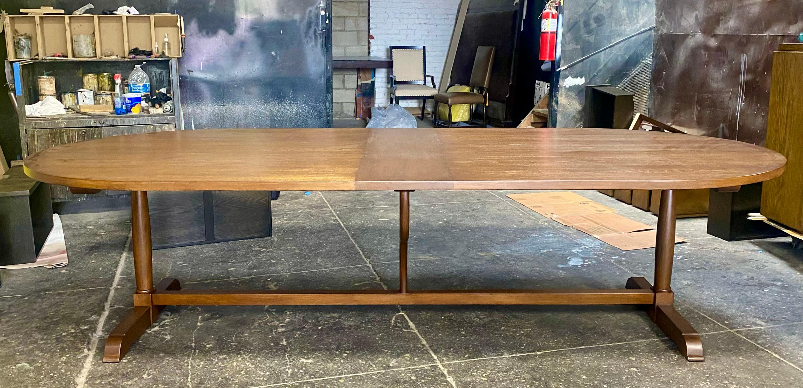 French Provincial Dos Gallos Custom Oval Wine Tasting Table For Sale