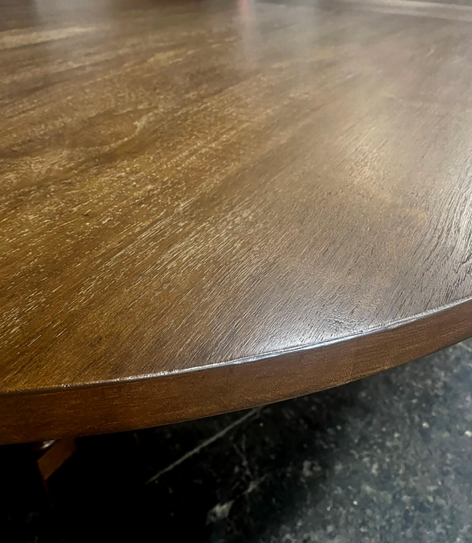 American Dos Gallos Custom Oval Wine Tasting Table For Sale