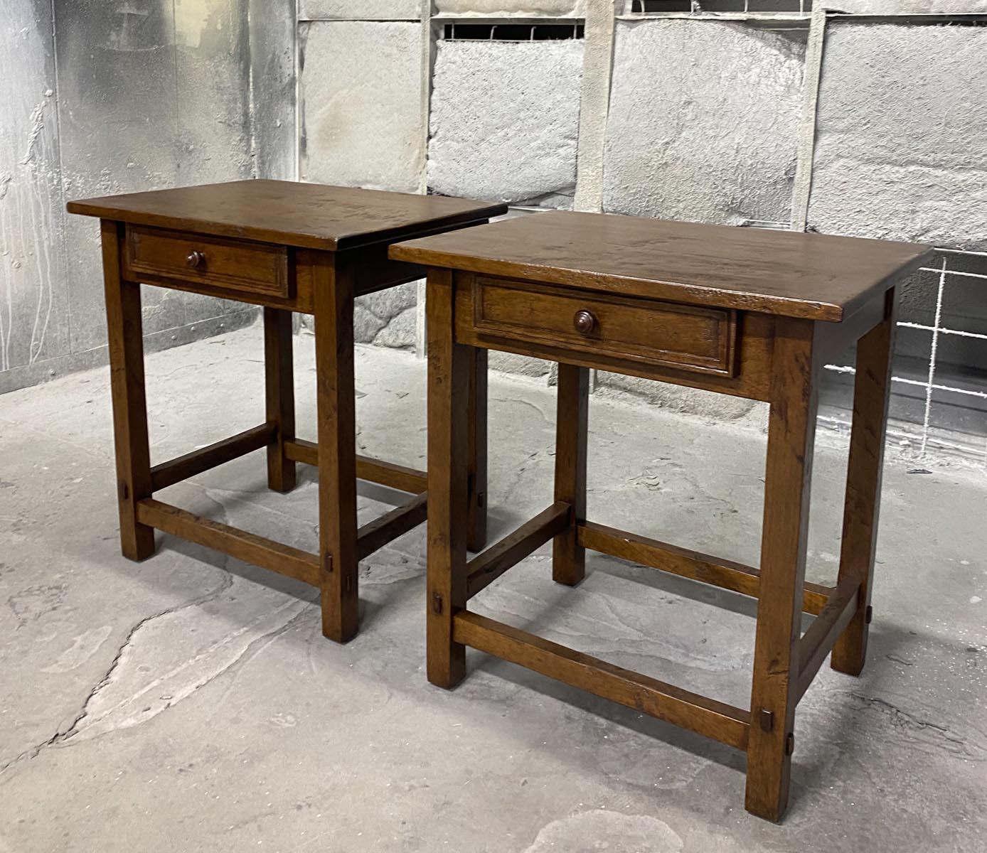 American Dos Gallos Custom Side Tables in Walnut For Sale