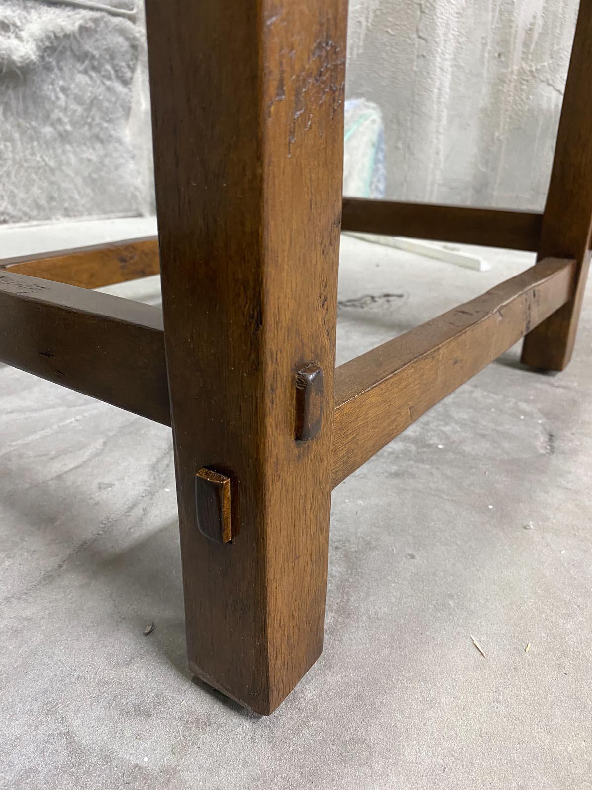 Dos Gallos Custom Side Tables in Walnut For Sale 1