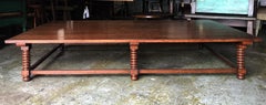 Dos Gallos Custom Turned Leg Coffee Table by Dos Gallos Studio