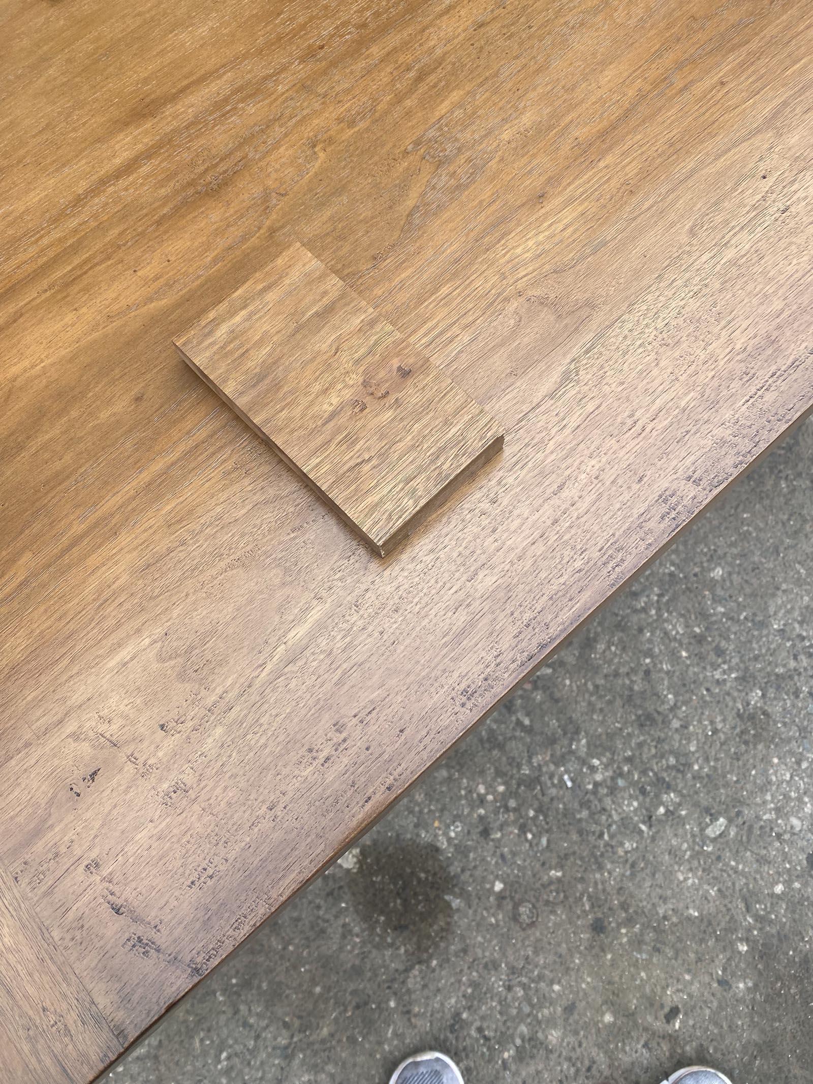 Dos Gallos Custom Walnut Trestle Table For Sale 2