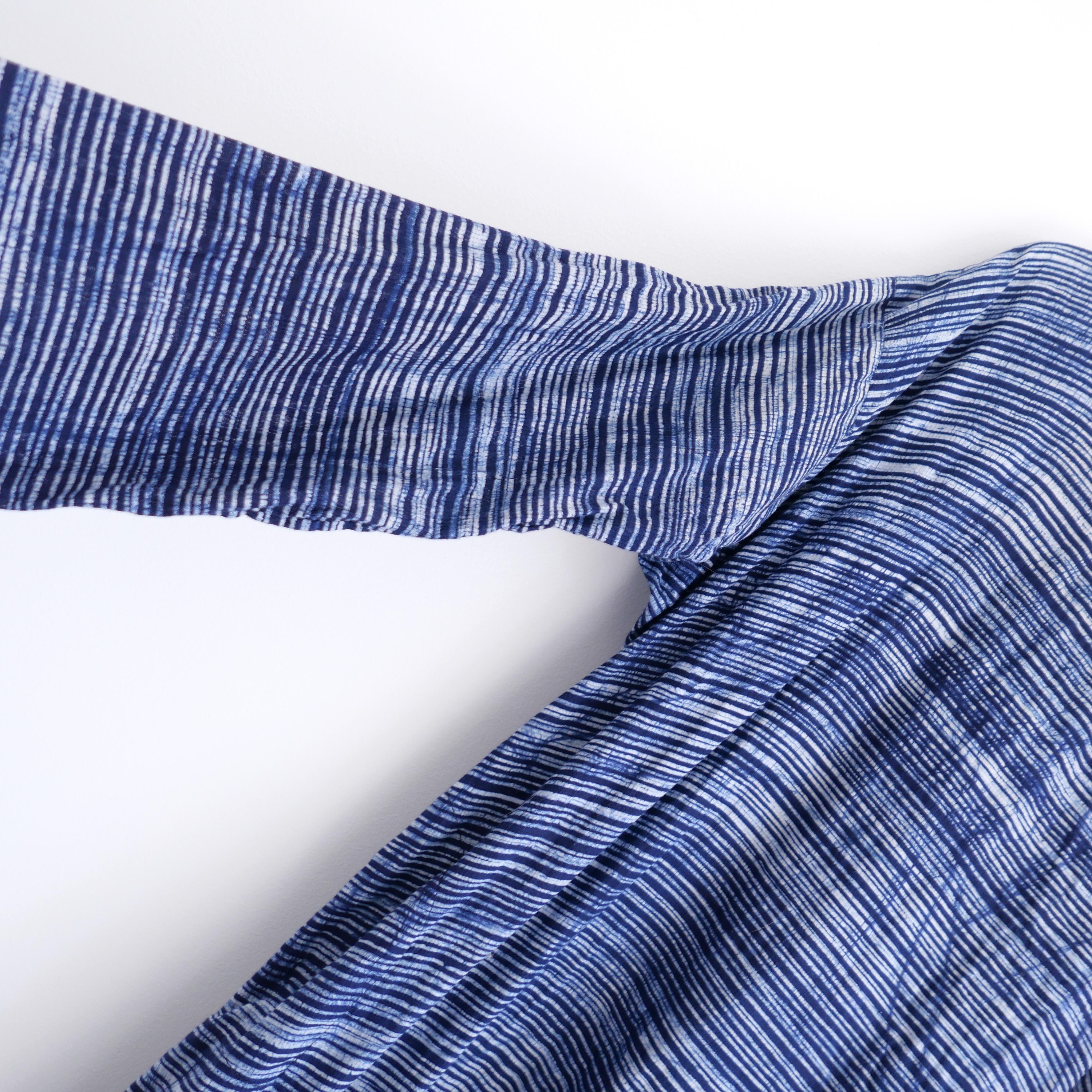 Purple Dosa SS15 Tunisian Tunic Indigo Dye Dress For Sale