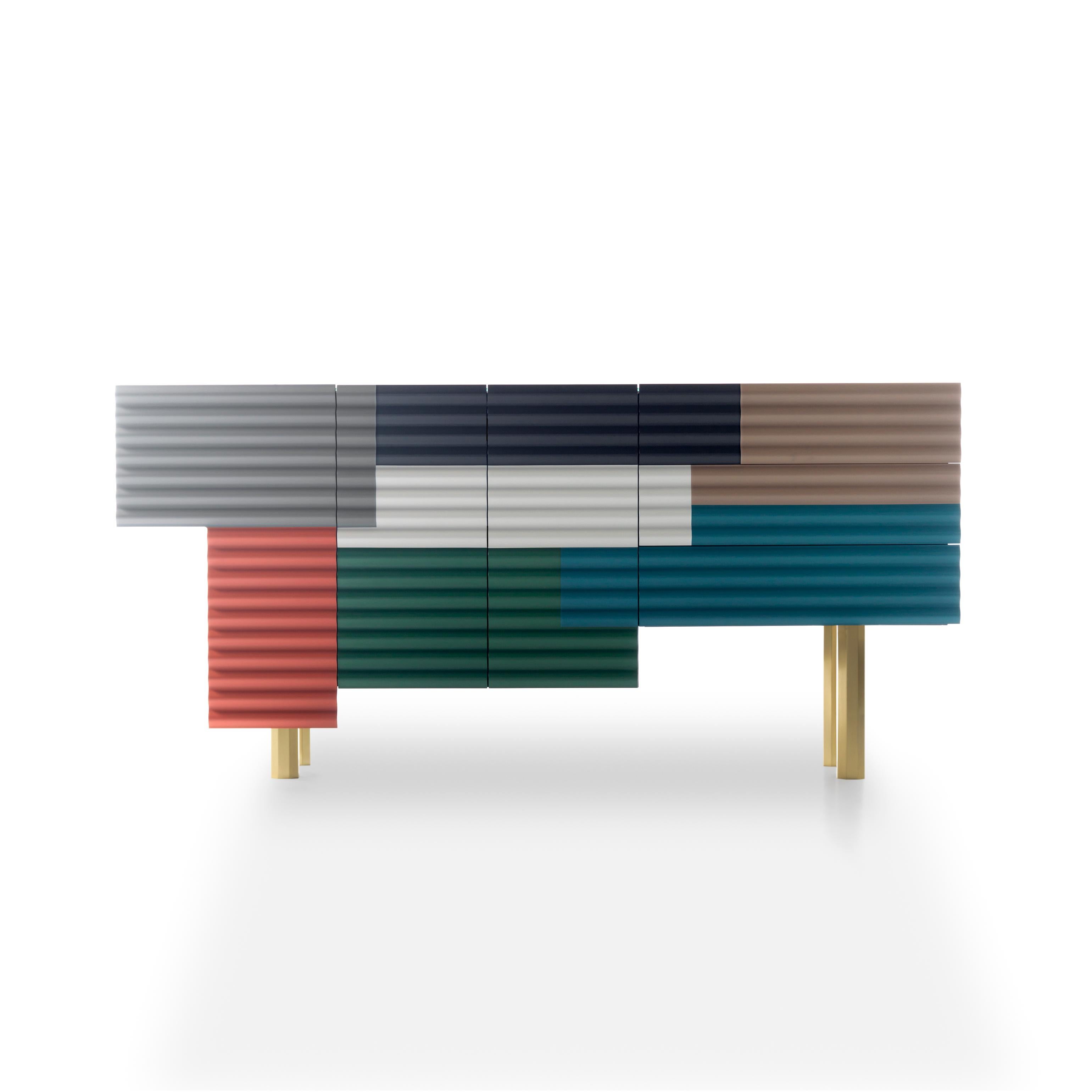 Espagnol Grand meuble de rangement « Summer » de Doshi Levien Shanty, modèle B MDF par BD en vente