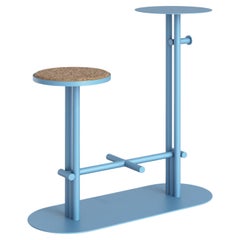 Dot aluminum bar set with cork wood seating by Joyf