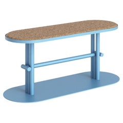 Dot aluminum bench with cork wood seating by Joyf
