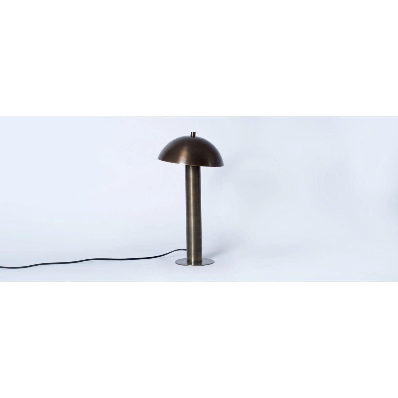 Other Dot Brass Dome Medium Desk Lamp by Lamp Shaper For Sale