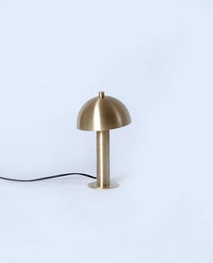 Dot Brass Dome Small Desk Lamp by Lamp Shaper