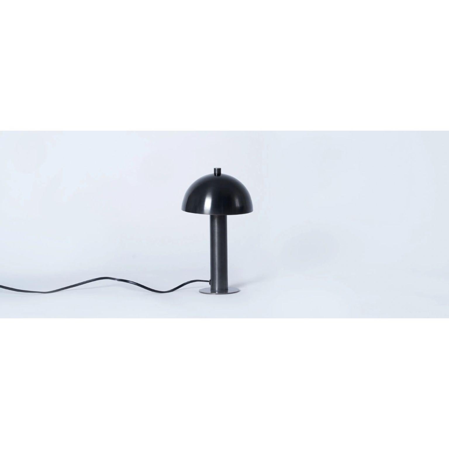 Post-Modern Dot Burnt Brass Dome Small Desk Lamp by Lamp Shaper For Sale