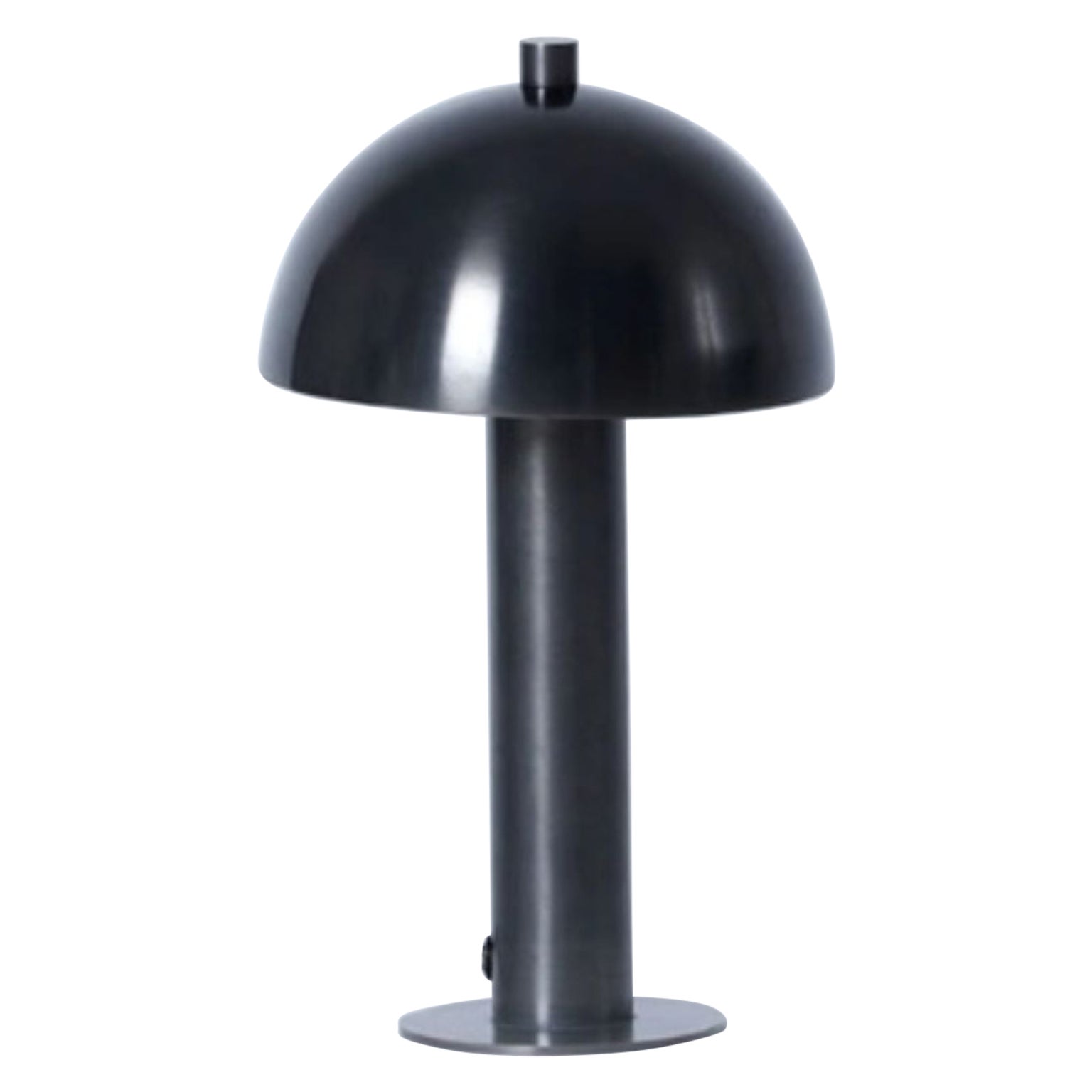 Dot Burnt Brass Dome Small Desk Lamp by Lamp Shaper