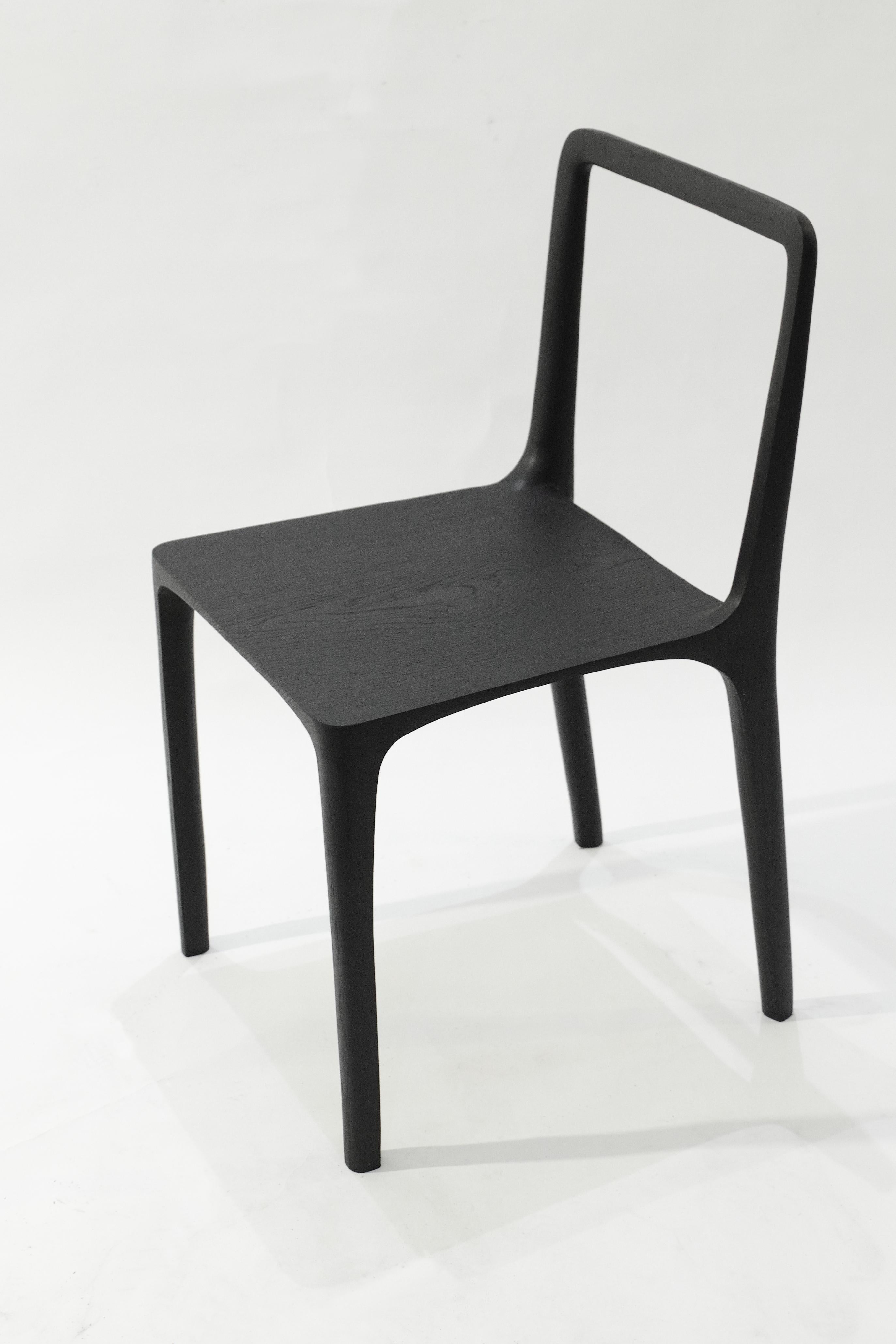 Dot chair, hand-sculpted and signed by Cedric Breisacher
Hand-sculpted and signed by Cedric Breisacher
Dimension: H 46/80 cm x P 44 cm x L42 cm
Solid oak
Can be made to order in other dimensions and finishes.

Designer-sculptor, Cedric