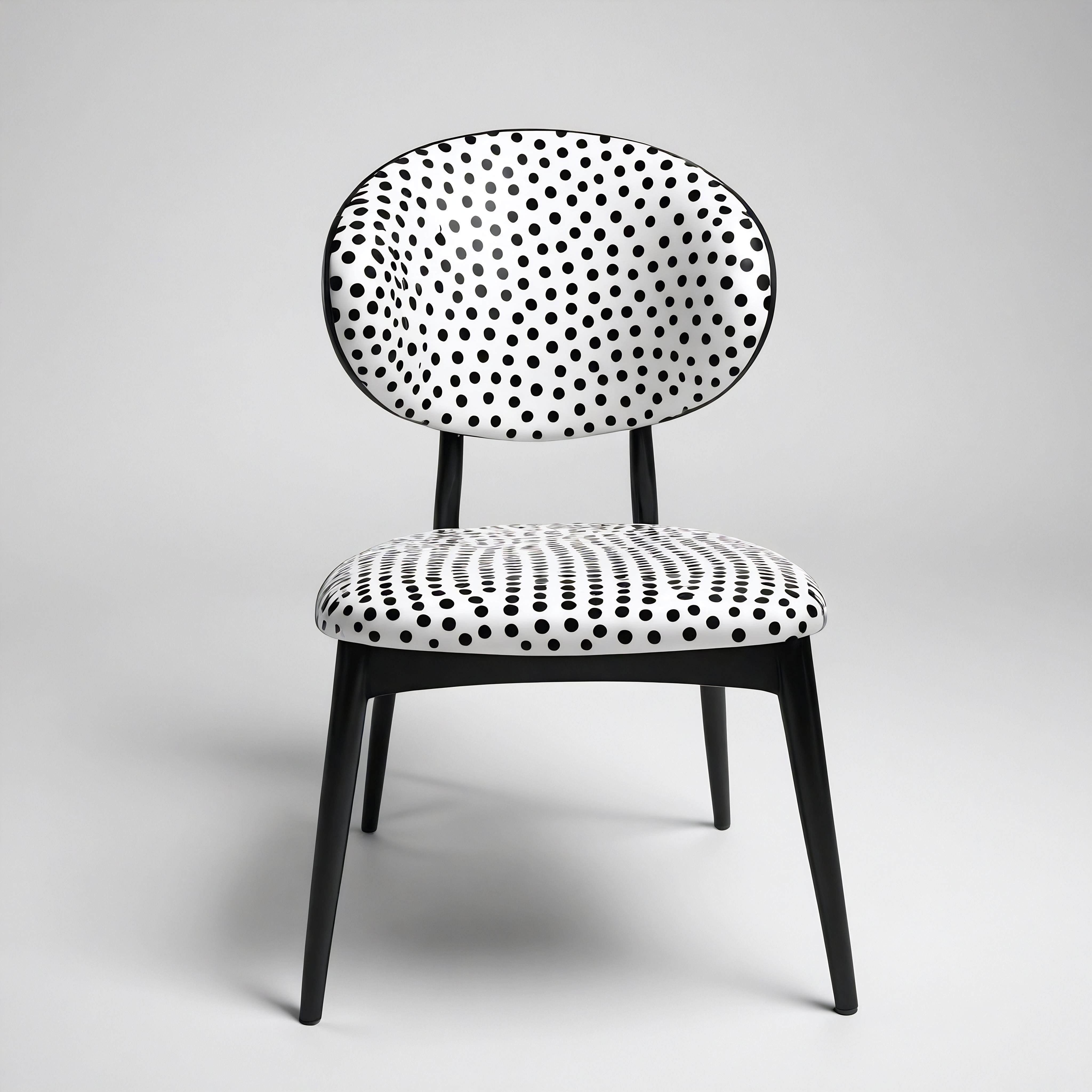 XXIe siècle et contemporain Dot Chair - Chaise en bois de teck fabriquée à la main avec un design à pois en vente