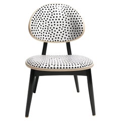 Dot Chair - Handmade Teak Wood Chair with Polka Dot Design