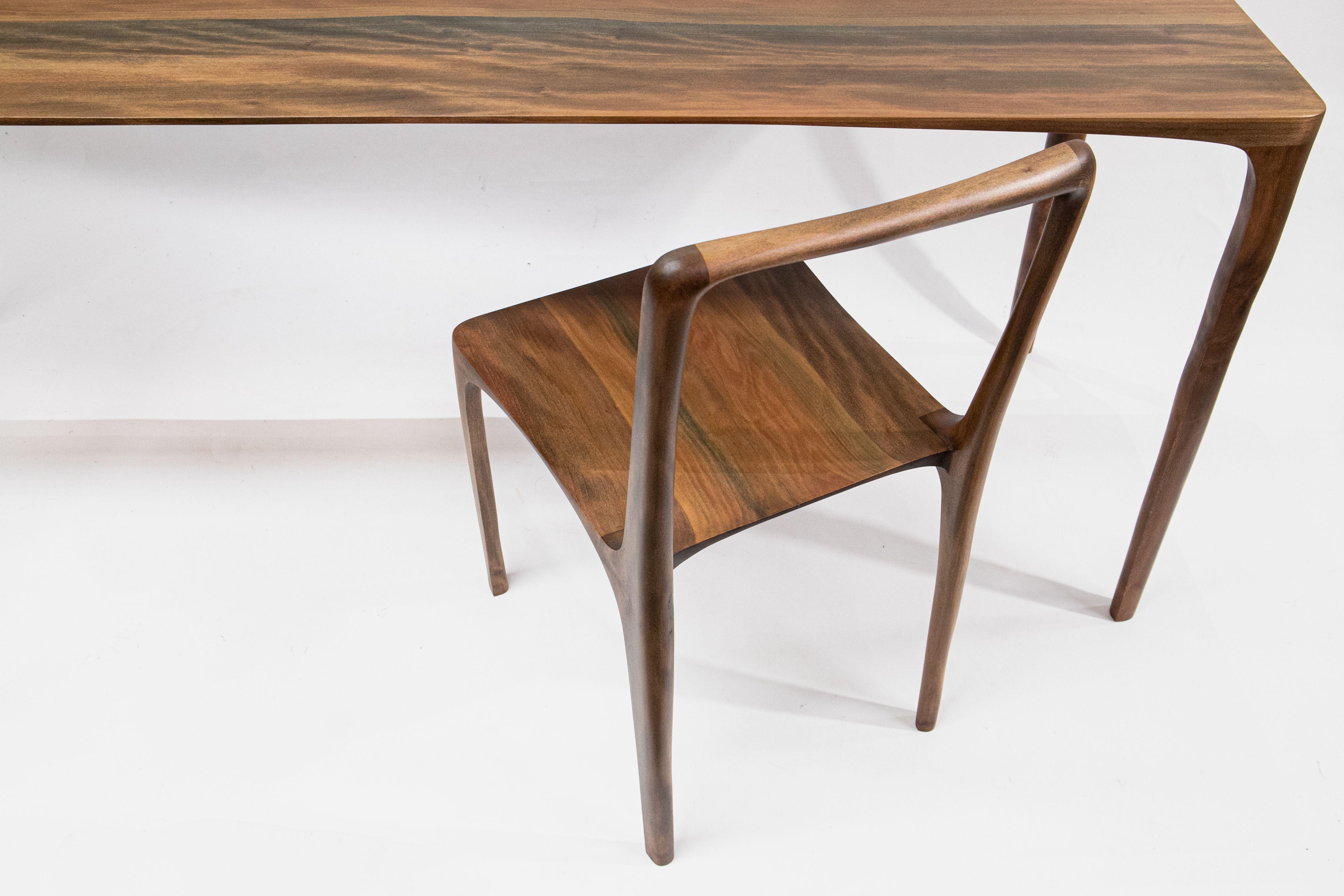 Dot Console Desk, Hand-Sculpted by Cedric Breisacher In New Condition For Sale In Geneve, CH