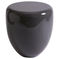 DOT Contemporary Glossy Side Table with Graphite Lacquer