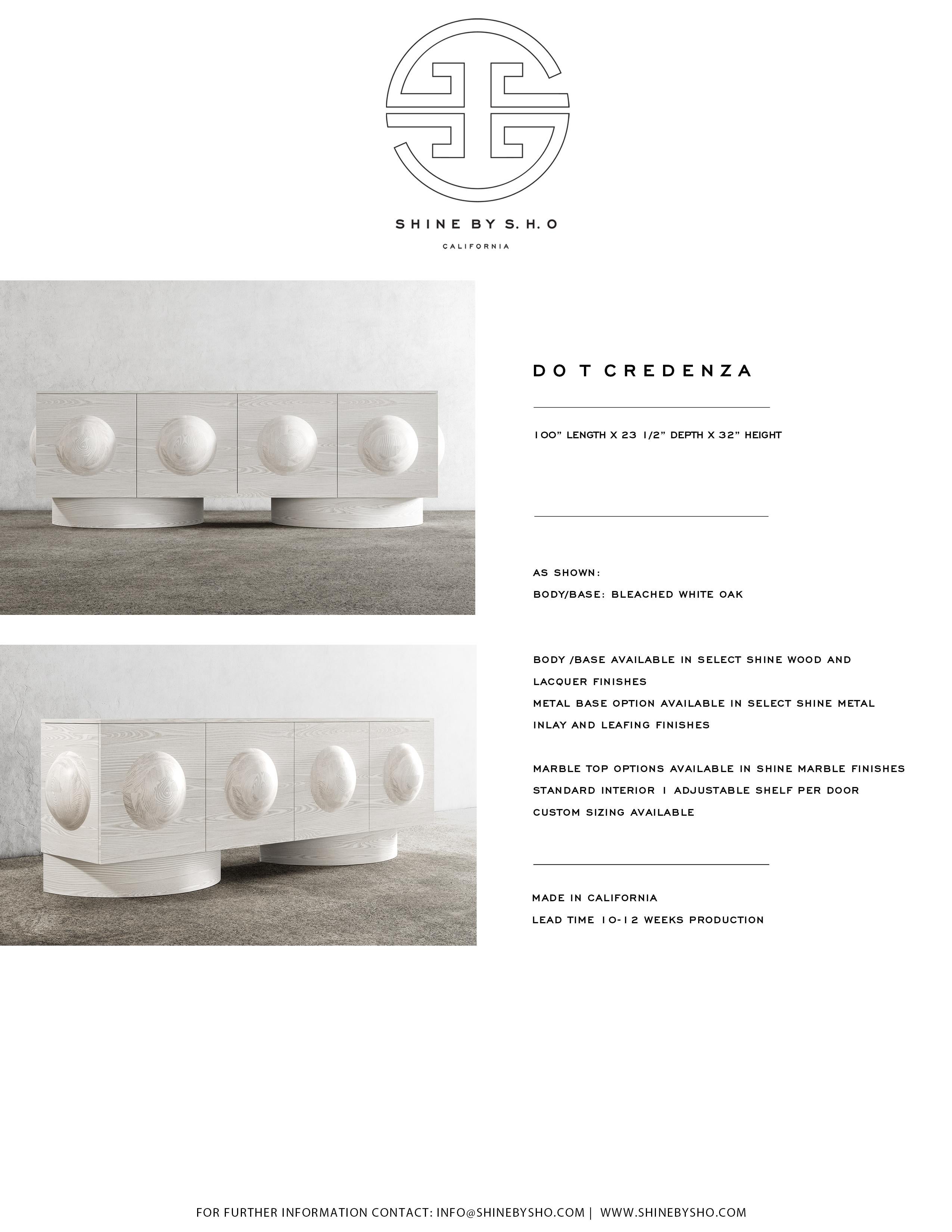 Blanchi DOT CREDENZA - Structure et base moderne en chêne blanchi en vente
