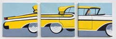 Long Ride (triptych) and Car series - Pop Art, Painting Set, Automobile